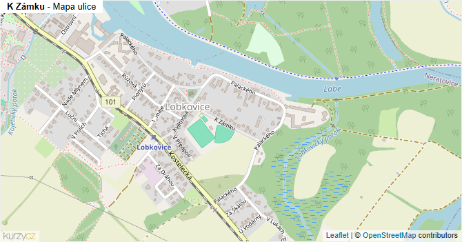 K Zámku - mapa ulice