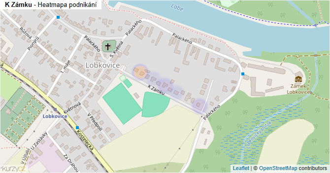 K Zámku - mapa podnikání