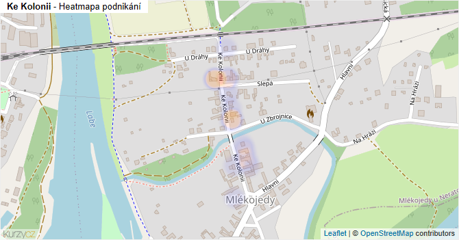 Ke Kolonii - mapa podnikání