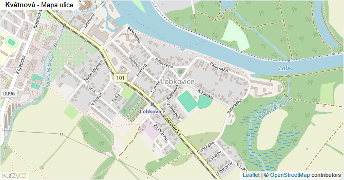 Květnová - mapa ulice