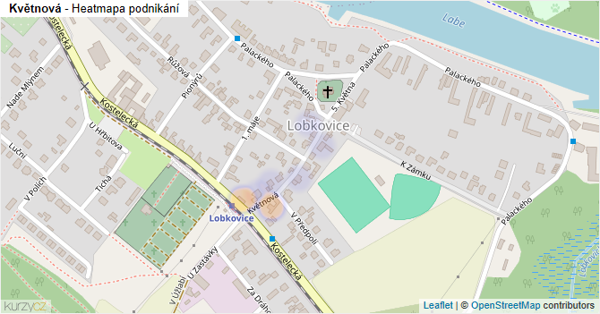 Květnová - mapa podnikání