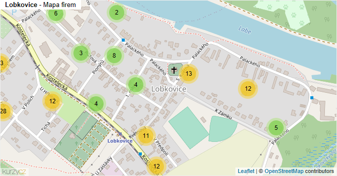 Lobkovice - mapa firem
