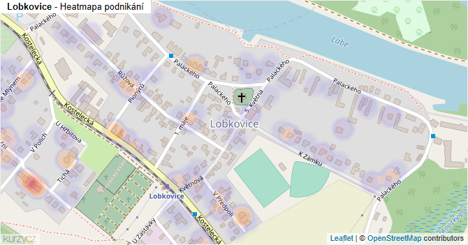 Lobkovice - mapa podnikání