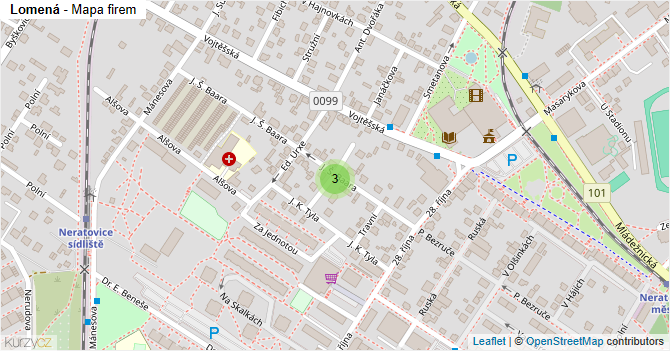 Lomená - mapa firem