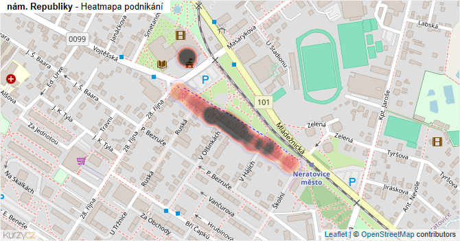 nám. Republiky - mapa podnikání