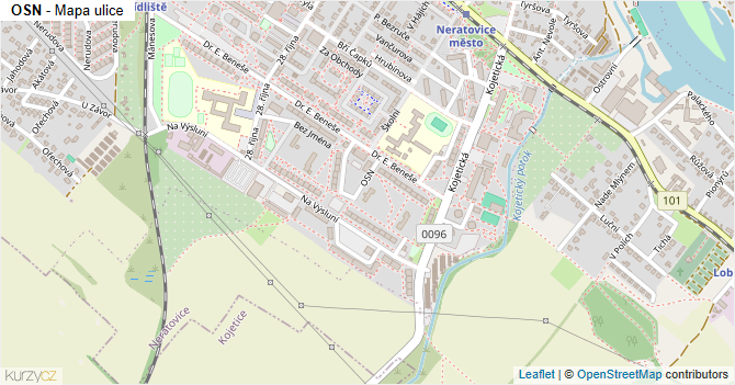 OSN - mapa ulice