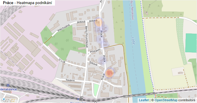 Práce - mapa podnikání