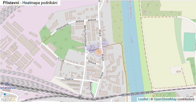 Přístavní - mapa podnikání