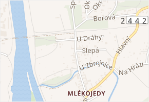 Slepá v obci Neratovice - mapa ulice