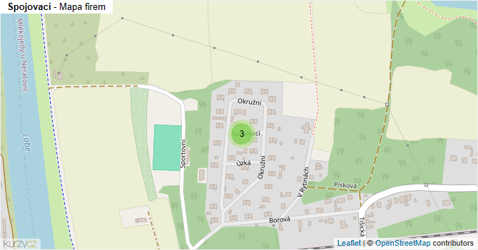 Spojovací - mapa firem