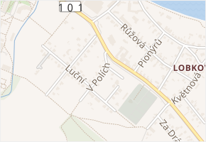 U Hřbitova v obci Neratovice - mapa ulice