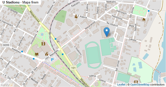 U Stadionu - mapa firem