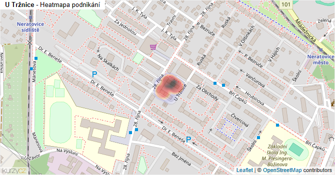 U Tržnice - mapa podnikání