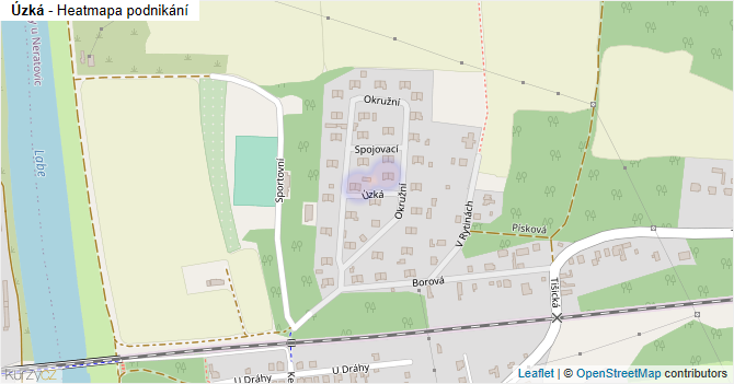Úzká - mapa podnikání