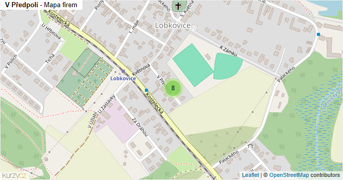 V Předpolí - mapa firem