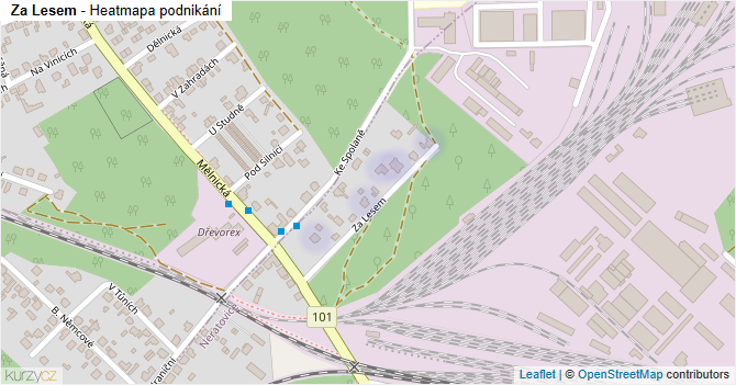 Za Lesem - mapa podnikání