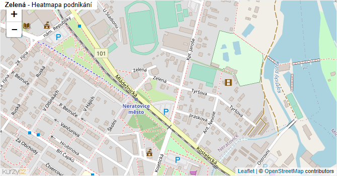 Zelená - mapa podnikání