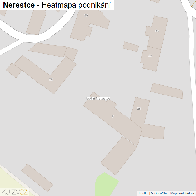 Mapa Nerestce - Firmy v obci.
