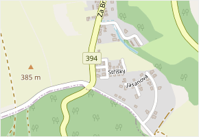 Domky v obci Neslovice - mapa ulice