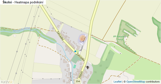 Školní - mapa podnikání