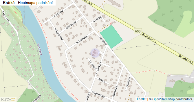 Krátká - mapa podnikání