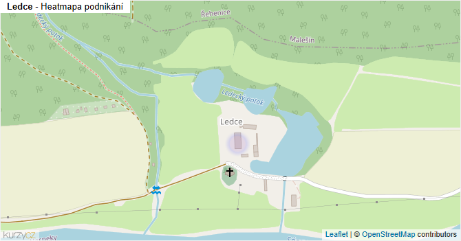 Ledce - mapa podnikání