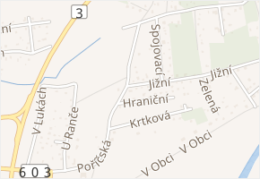 Na Hrázi v obci Nespeky - mapa ulice