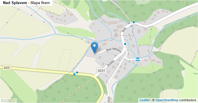 Nad Splavem - mapa firem