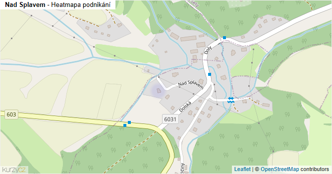 Nad Splavem - mapa podnikání
