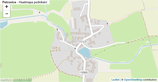 Petrovice - mapa podnikání