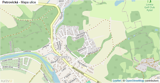 Petrovická - mapa ulice