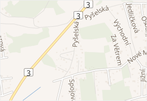 Pyšelská v obci Nespeky - mapa ulice