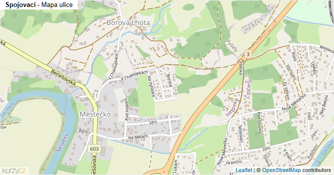 Spojovací - mapa ulice