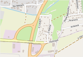 V Lukách v obci Nespeky - mapa ulice