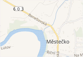 V Uličce v obci Nespeky - mapa ulice