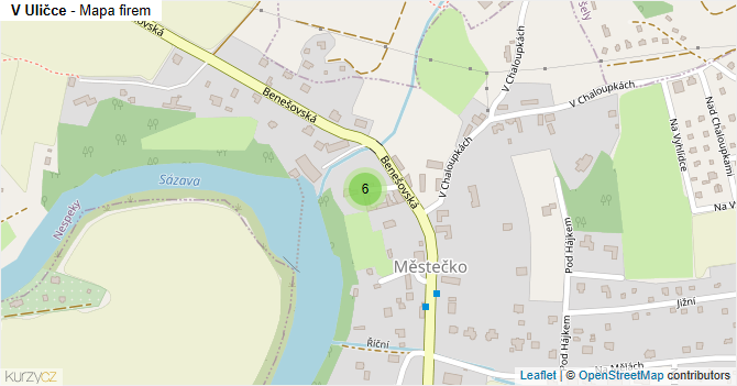 V Uličce - mapa firem