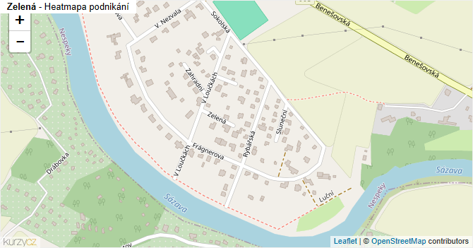 Zelená - mapa podnikání