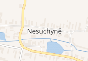 Nesuchyně v obci Nesuchyně - mapa části obce