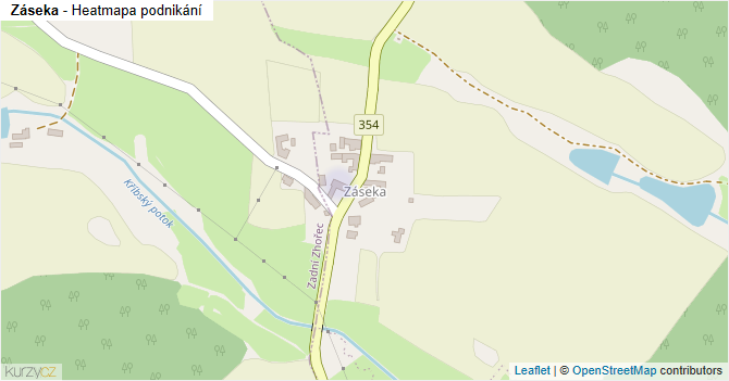 Záseka - mapa podnikání