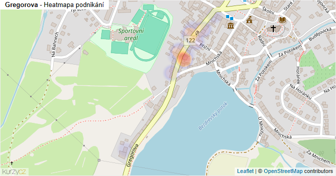 Gregorova - mapa podnikání