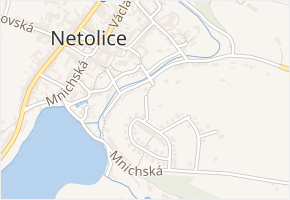Horánek v obci Netolice - mapa ulice