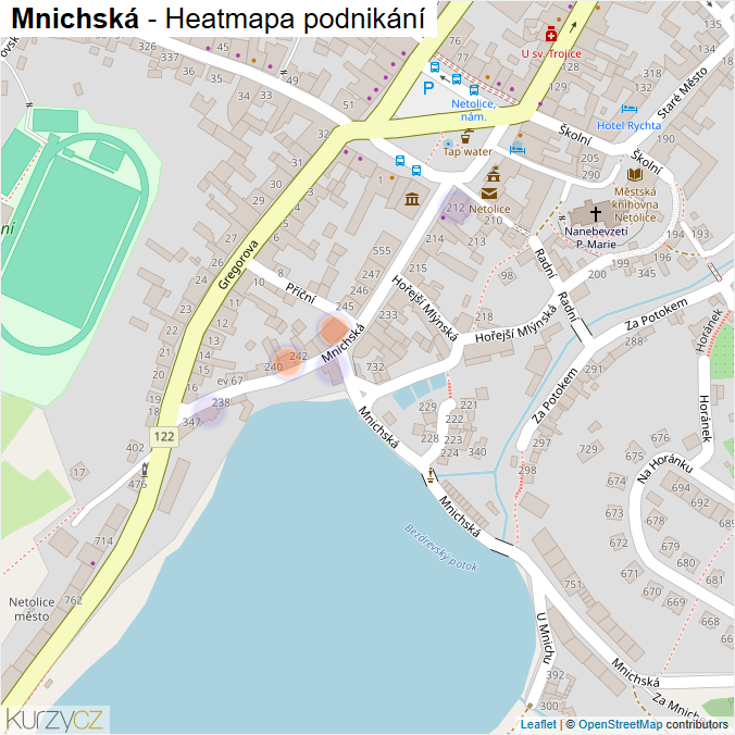 Mapa Mnichská - Firmy v ulici.