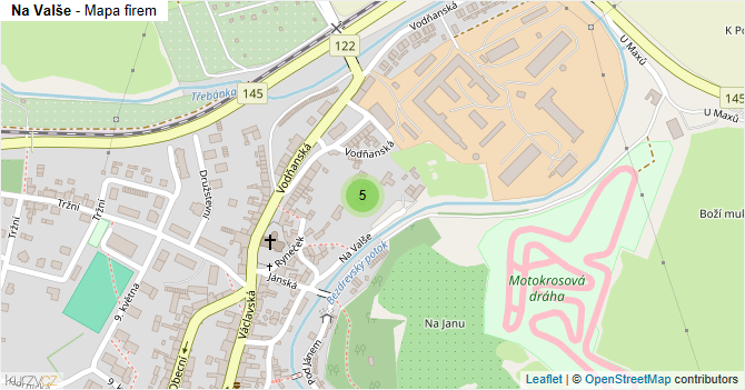 Na Valše - mapa firem
