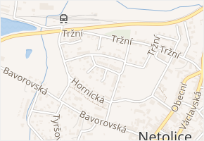 Na Vyšehradě v obci Netolice - mapa ulice