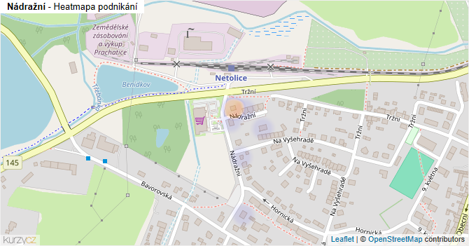 Nádražní - mapa podnikání