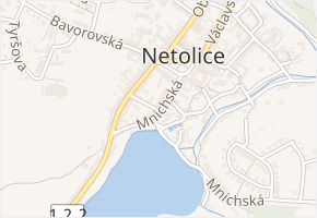 Příční v obci Netolice - mapa ulice