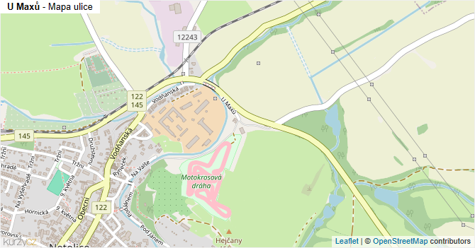 U Maxů - mapa ulice