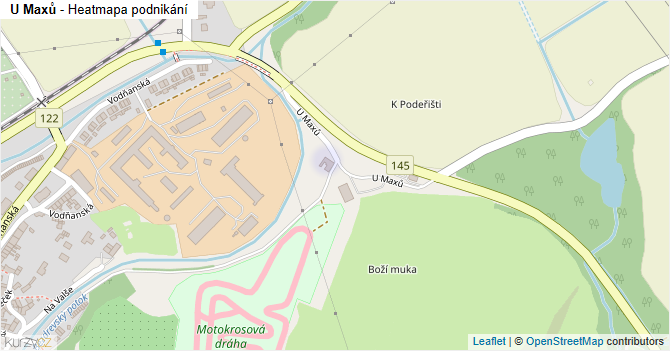 U Maxů - mapa podnikání