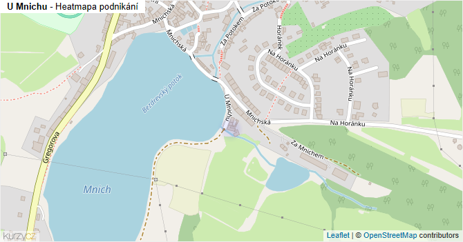 U Mnichu - mapa podnikání