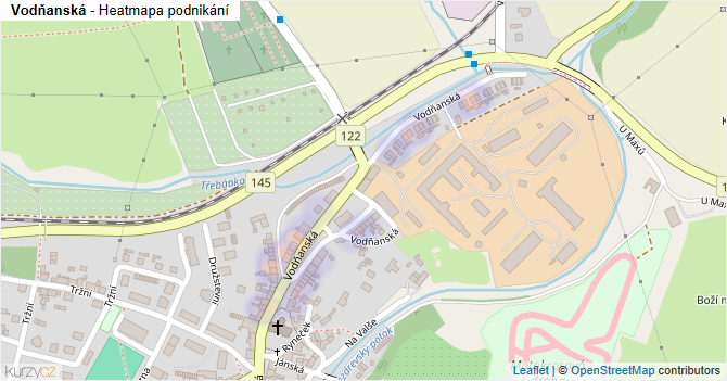 Vodňanská - mapa podnikání